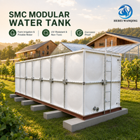 Réservoir d'eau modulaire en PRV, panneaux sectionnels en fibre de verre pour système d'alimentation en eau des bâtiments
