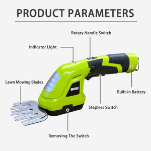 Draagbare Lichtgewicht Elektrische Hedge Struikgewas Trimmer Struikschaar Handheld Grassnijder Draadloze <span class=keywords><strong>Shrubber</strong></span> - Product Image 5