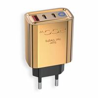 Colokan AS EU 200W 2 Type-c+ USB Pengisi Daya Cepat Ponsel Tipe c PD Pengisi Daya Cepat 200W Adaptor Daya Usb-c