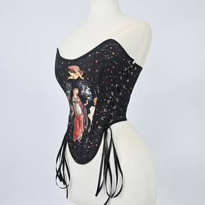 Haut court bustier imprimé pour femme, sans manches, en polyester et nylon, ajustable, avec bretelles fines, style été, haute qualité - Product Image 4