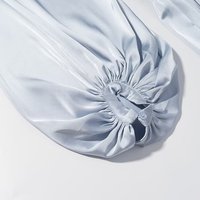 Robe midi décontractée chic à col rond et manches longues pour femme, nouvelle collection été 2026, style rétro et élégant.