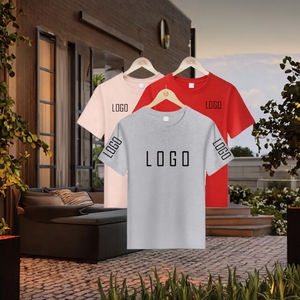 Camisetas de Talla Grande para Hombre, Logotipo Personalizado, Pedido Mínimo de 2 Piezas, Camisetas de Verano Transpirables de Punto, Antiencogimiento, Geométricas - Product Image 3