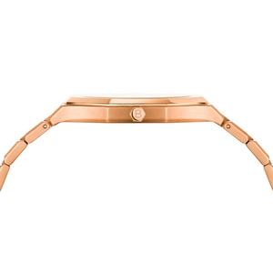 Reloj de Pulsera Ultrafino de Oro Rosa con Logotipo Personalizado, Relojes de Mujer Delgados de Alta Calidad Resistentes al Agua 5ATM - Product Image 4