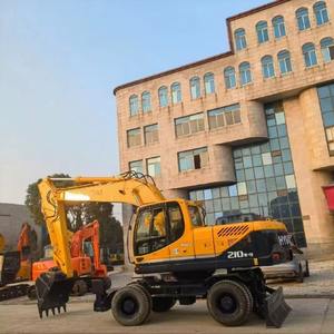 Excavadora de ruedas Hyundai usada de baja hora de trabajo, excavadora de ruedas Hyundai usada de 21 toneladas, excavadora de segunda mano Hyundai 210w-9 a la venta - Product Image 5