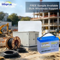 Batterie de traction pour chariot élévateur 24V 100AH à technologie LFP avancée, BMS intelligent, anti-vibration, pour équipement d'entrepôt, CE RoHS UN38.3 OEM