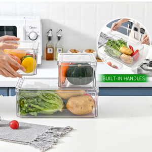 <span class=keywords><strong>Container</strong></span> Tủ Đông Hẹp Stackable Lưu Trữ <span class=keywords><strong>Container</strong></span> Dài Rõ Ràng Tủ Đông Tủ Lạnh Organizer Thùng Nhựa Lưu Trữ Thùng - Product Image 6