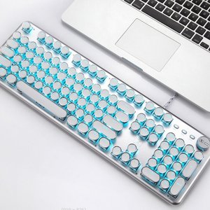 108 <b>Keys</b> Alloy Version Black Blue Red Tea Axis Monochrome Backlit <b>USB</b> Ergonomic Design for Games - Product Image 4