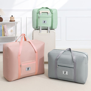 Travel Bag Large Capacity Pink Soft Handle Trip <b>Storage</b> Luggage Unisex - Product Image 4