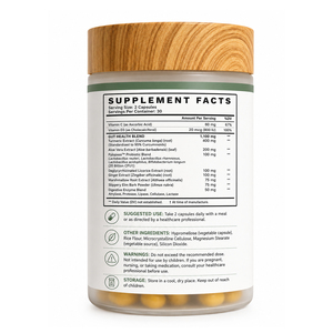 Suplementos Herbales para la Salud Gástrica de Adultos, <span class=keywords><strong>Zinc</strong></span>, Cúrcuma, Probióticos, 60 Cápsulas por Botella, <span class=keywords><strong>Beneficios</strong></span> para el Crecimiento del Cabello, 2 Cápsulas - Product Image 2