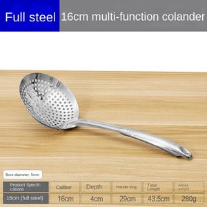 <span class=keywords><strong>Grande</strong></span> cuillère à fente en acier inoxydable pour écumoire <span class=keywords><strong>professionnelle</strong></span> - Product Image 3