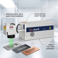 Nouveau Marqueur Laser à Fibre pour Ligne de Production de Boissons, Bières et Eaux Embouteillées, Marquage de Date et de Code de Lot, PLT Compact, Fonctionnement 24/7, Durable