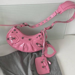 패션 여성 세련된 로맨틱 한 eyelets 크로스 바디 핸드 백 숙녀 멋진 반 달 안장 가방 지갑 새로운 - Product Image 3