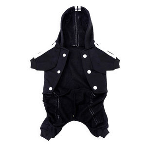 Sudadera con capucha para cachorros de invierno con LOGO personalizado del fabricante, chaqueta para mascotas, abrigo para cachorros, conjunto de cuatro patas - Product Image 4