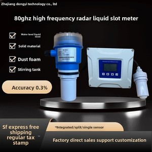 Máy đo mức Radar 80g tần số cao độ chính xác cao hóa chất sông nước cảm biến máy phát đo mức - Product Image 5