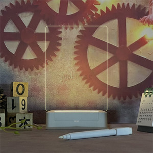 Nuevo soporte LED redondo que deja regalos para mujeres, regalos de despedida para <span class=keywords><strong>Boss</strong></span> Leaving Job, luz nocturna regulable - Product Image 3