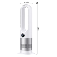Ventilateur intelligent sans pales IHomey, ventilateur de bureau silencieux, portable et facile à transporter, mini ventilateur oscillant à 8 vitesses pour la maison, la chambre, le bureau