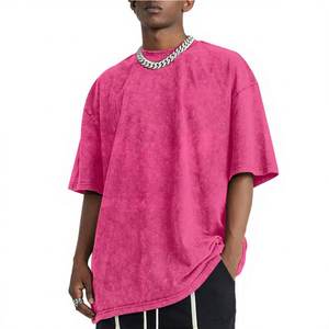 Camisetas Vintage para Hombre Estilo Urbano - Diseño Sólido, Tejido de Punto 100% Algodón, Transpirable, Ecológico, de Secado Rápido, con Logotipo Personalizado - Product Image 1