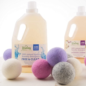 Productos de tendencia 2025 Nuevas llegadas Productos de lavandería Bola de secadora de lana Logotipo y diseño personalizados, hecho a mano sin químicos, Navidad - Product Image 4