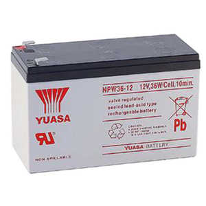 Batterie Yuasa Npw36 12 12V 7Ah VRLA scellée rechargeable au plomb-acide, anti-déversement - Product Image 1