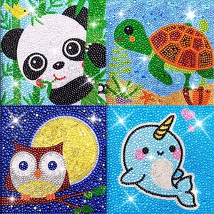 XIXI Kit de Peinture Acrylique 5D Complet DIY, Paysage Animalier, Formes Irrégulières, Décoration Murale Faite à la Main, Cadeau - Product Image 4