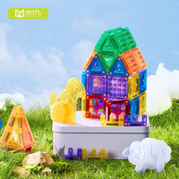 MNTL 2026 Nouvelle Tendance : Mini Tuiles Magnétiques 3,75 cm, 50 Pièces, Ensemble de Voyage Ferme Champêtre Portable avec Boîte en Fer