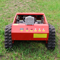 Traktor Crawler Bensin 600mm 800mm 1000mm 9HP 23HP Terbaru dari Pabrik, Mesin Pemotong Rumput Robot Zero Turn dengan Remote Control untuk Lahan Hutan
