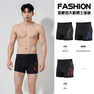 กางเกงว่ายน้ำชายไซส์ใหญ่ เอวสูง 37-41 ซม. ยืดหยุ่น แห้งเร็ว สำหรับเล่นกีฬาและชายหาด - Product Image 4