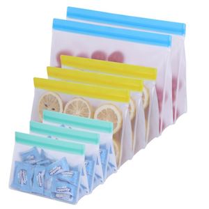 Bolsas Reutilizables Herméticas con Cierre Ziplock para Congelador, Contenedores de Almacenamiento de Alimentos a Prueba de Fugas para Chicle, Leche y Comida para Mascotas - Product Image 6