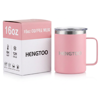 Mug isotherme élégant en acier inoxydable sans BPA pour le bureau, la maison, le camping et les activités de plein air