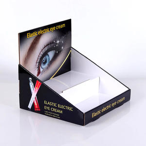 Boîte de présentation en carton recyclable portable pour l'utilisation de supermarché de magasin pour la rotation de crème pour les yeux électrique de faux cils de cosmétiques - Product Image 4
