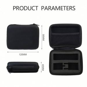 กระเป๋าเก็บอุปกรณ์ชาร์จแบบกันน้ำสีดำ ทำจากวัสดุ EVA ทนไฟ พกพาสะดวก - Product Image 6