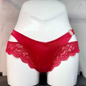 Ropa Interior Elástica Sexy y Cómoda para Mujer al por Mayor, con Encaje Estampado y Parches, Pantalones Cortos de Moda con Cierre en V - Product Image 4