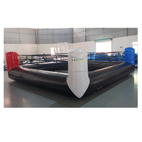 Terrain de combat gonflable portable personnalisé pour jeu de lutte arène sportive pour enfants et adultes ring de boxe gonflable et étanche à l'air