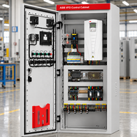 Armoire de commande PLC VFD à écran tactile intelligent avec câbles électriques et relais pour système d'eau à pression constante