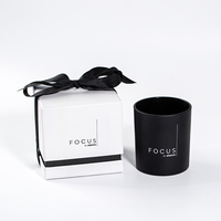 Pot en Verre Cylindrique de Luxe Vide pour Bougies 6oz 8oz 10oz, Boîtes d'Emballage Métalliques Imprimées pour Bougeoirs