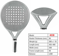 Raqueta de Pádel Personalizada con Forma de Diamante, Cara de Fibra de Carbono con Núcleo de Espuma EVA Memory Flex, Venta de Fábrica