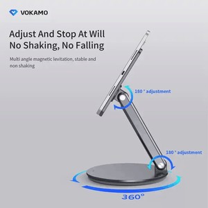 Support magnétique pour tablette <span class=keywords><strong>en</strong></span> aluminium, rotation à 360°, pliable, support de bureau pour <span class=keywords><strong>iPad</strong></span> A16, <span class=keywords><strong>iPad</strong></span> Air 10.9, 11, <span class=keywords><strong>iPad</strong></span> Pro 11, 12.9, 13 pouces - Product Image 6