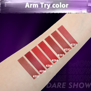 Tallas microscópicas Lápiz labial mate violeta púrpura Nuevo diseño de proceso Tubo de maquillaje de labios Delgado Ingrediente mineral Protector solar - Product Image 3