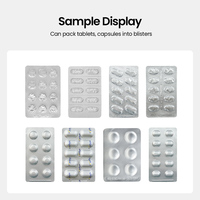 Machine d'emballage sous blister automatique ALU PVC à prix d'usine pour pilules, gélules, comprimés effervescents et comprimés pelliculés, avec scellage thermique