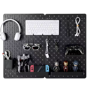 Custom Modular <b>Wall</b> Pegboard Organizer, Rectangular Perforated Metal <b>Wall</b> Mount <b>Storage</b> <b>Rack</b> for Tool Display & Space Saving - Product Image 4