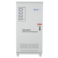 Stabilisateur de tension servo à relais triphasé statique WF.EL TNS 50 kVA, entrée AC 220 V, régulateur de tension automatique SVC avec affichage numérique