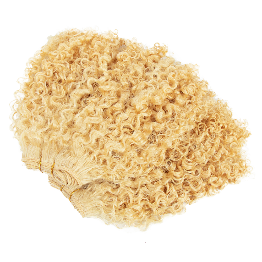 blonde burmese raw hair curly