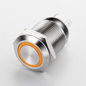 Stainless Steel 12mm Round Head <b>Push</b> <b>Button</b> <b>Switch</b> IP65 Screw Terminal Mechanical Ring-Illuminated - Product Image 4