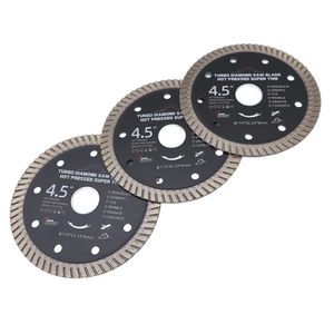 Disco de Sierra Turbo de Corte Rápido de 4.5 Pulgadas (<span class=keywords><strong>115</strong></span> <span class=keywords><strong>mm</strong></span>) para Granito, Mármol, Cuarzo y Cerámica, Rendimiento de Corte Superior y Larga Duración - Product Image 2