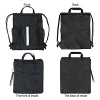 Tas Serut Kustom 210D Poliester untuk Sepatu Basket, Tas Promosi, Ransel Serut Tahan Lama