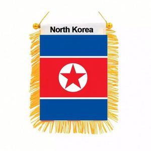 ธงสามเหลี่ยมปูเออร์โตริโกพิมพ์ลายดิจิทัลพร้อมโลโก้สั่งทำ สำหรับติดกระจกมองหลังรถยนต์และตกแต่งบ้าน - Product Image 3