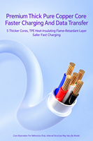 Câble de chargeur Type C 60W en silicone liquide, cordon de charge rapide PD pour téléphones, tablettes et ordinateurs portables compatibles