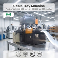 Machine automatique de précision à haute fréquence pour la fabrication de chemins de câbles perforés en acier galvanisé par profilage à froid