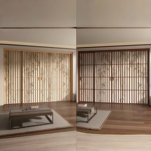 Puerta Corredera de Aluminio Minimalista de Lujo, Silenciosa y Elegante, Inspirada en la Música, con Perfil Delgado para Interiores, Jardín, Estudio, Sala de Estar, Balcón - Product Image 3