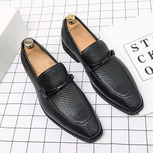 Zapatos Oxford de Alta Calidad Estilo Británico para Hombre, Sin Cordones, Impermeables, con Forro de Cuero Genuino Evergreen, para Oficina, Negocios, Bodas - Product Image 5